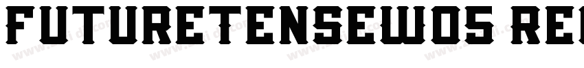 FutureTenseW05 Regul字体转换